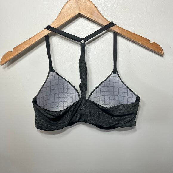 SOMA Bra Black Geo Lace Stunning Support Full Coverage Comfort Underwire 34D - Picture 3 of 7